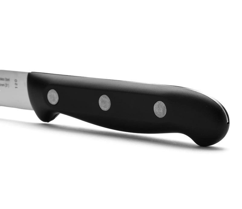 Arcos Paring Knife 3 Inch Stainless Steel. Professional Kitchen Knife for Peeling Fruits and Vegetables. Ergonomic Polyoxymethylene Handle and 80mm Blade. Series Maitre. Color Black - Image 4